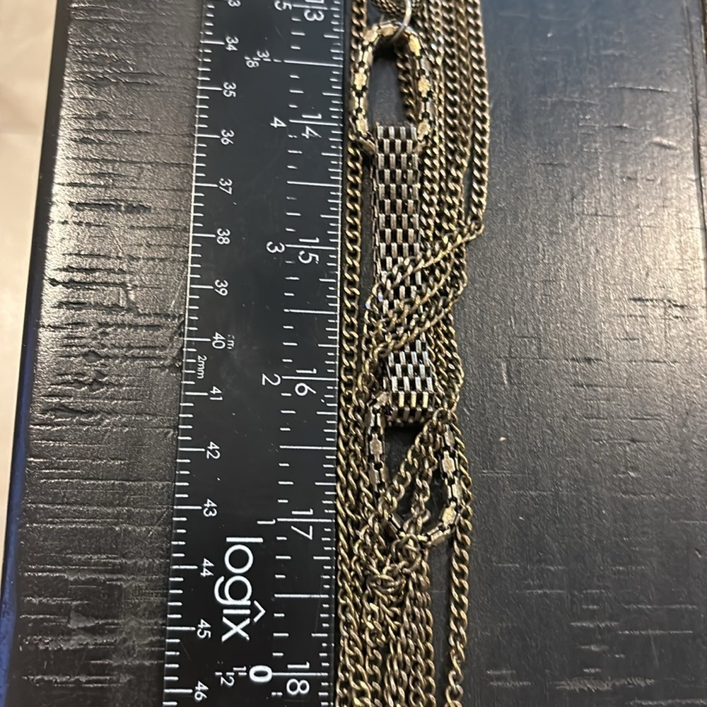 Cookie Lee Elegant Layered Long Multichain Gold Chain Necklace​ - Picture 7 of 7
